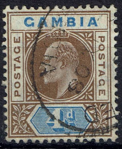 Image of Gambia SG 62a FU British Commonwealth Stamp
